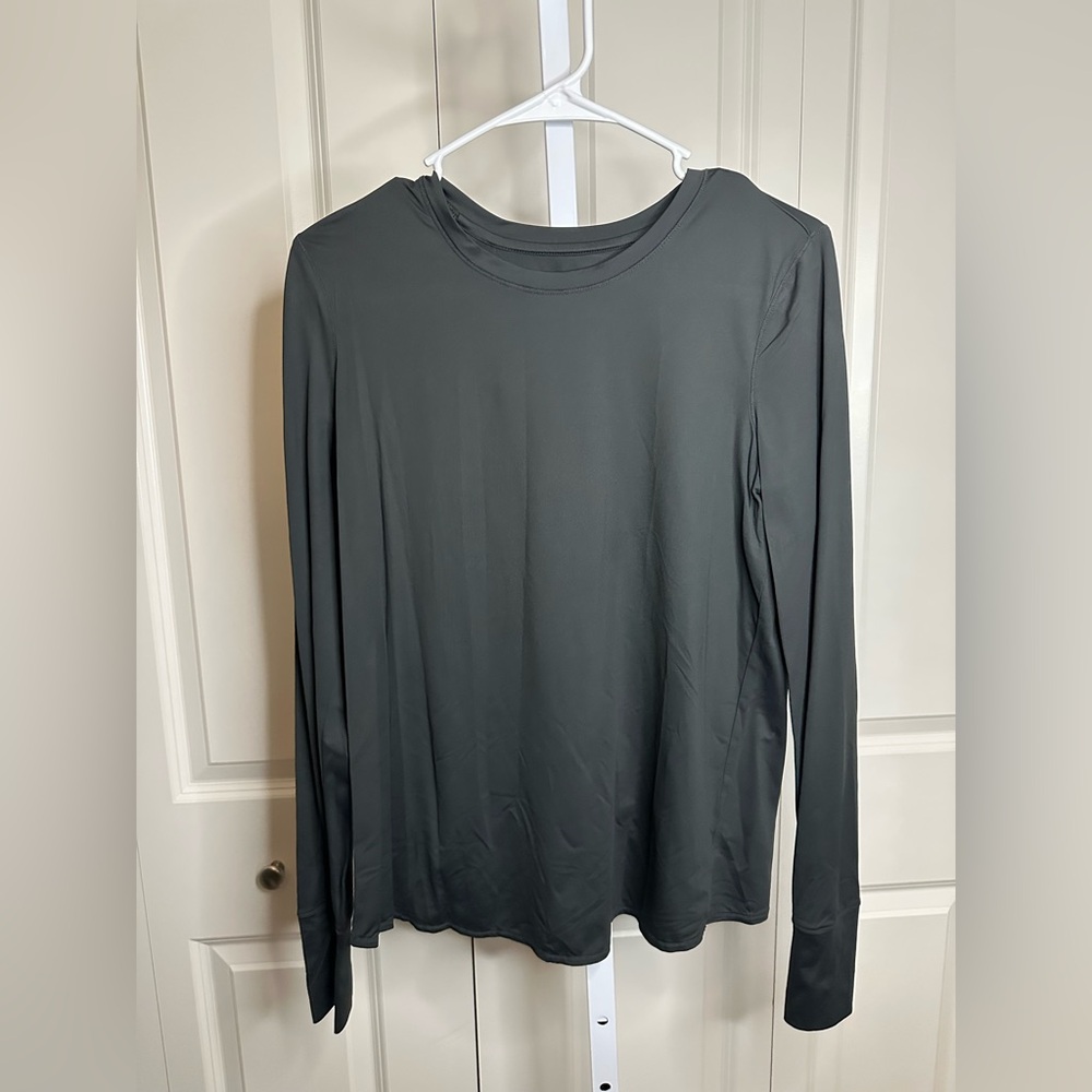Women's Long Sleeve Top - Dark‎ Gray